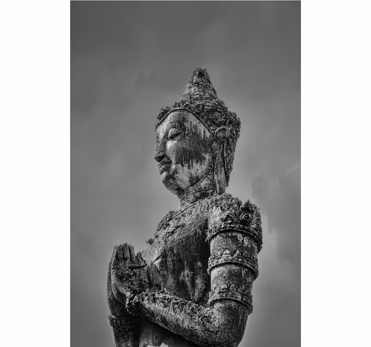 Buda duvar resmi - buda gri - TenStickers
