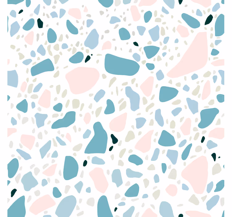 Banyo duvar reslim terrazzo karolar deseni - TenStickers