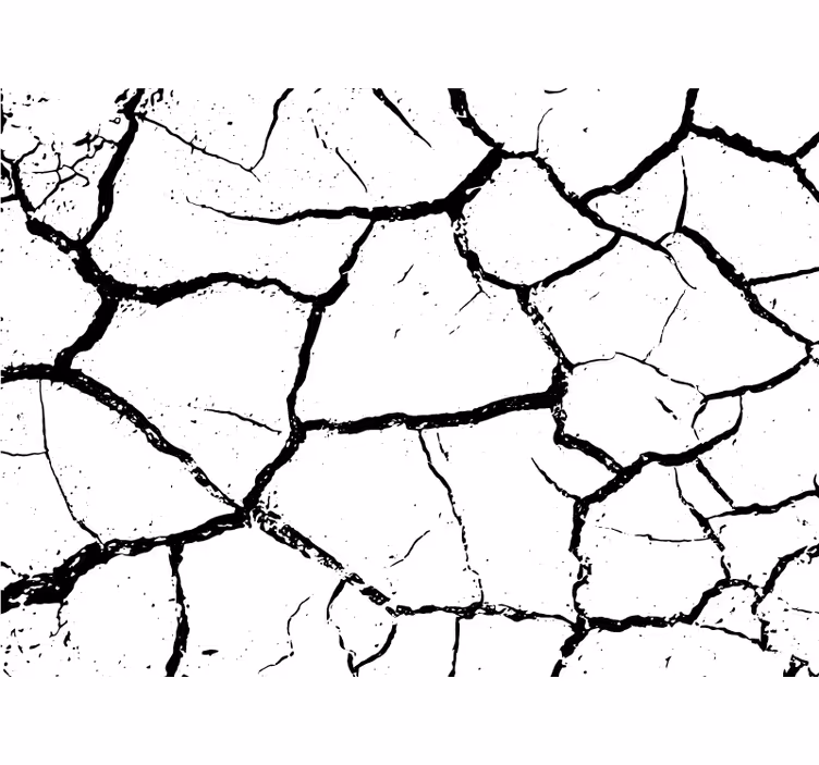 Beyaz duvar reslim yıpranmış beton - TenStickers