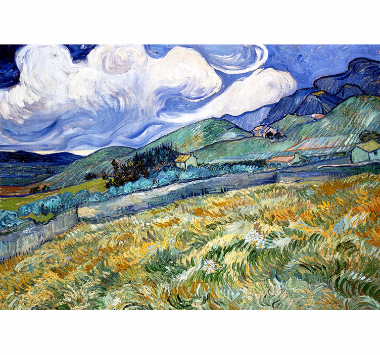 Koridor duvar reslim van gogh İris duvar resmi - TenStickers