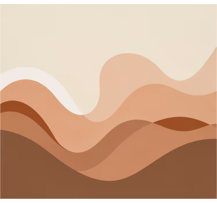 Doku ve desen duvar reslim terracotta - TenStickers