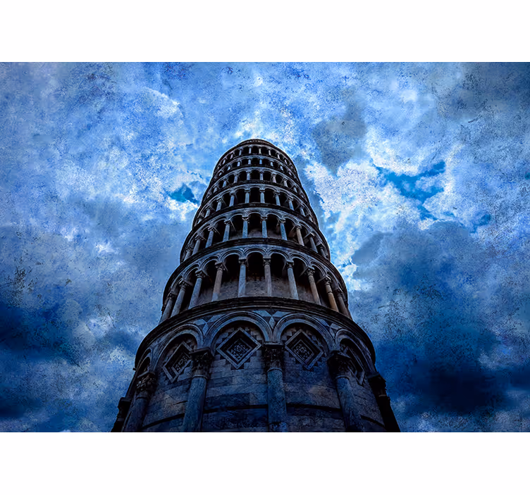 Duvarlar için pisa kulesi duvar resmi - TenStickers