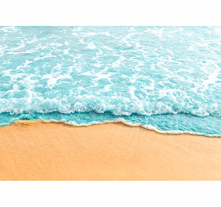 3d dalgalar deniz duvar resmi - TenStickers