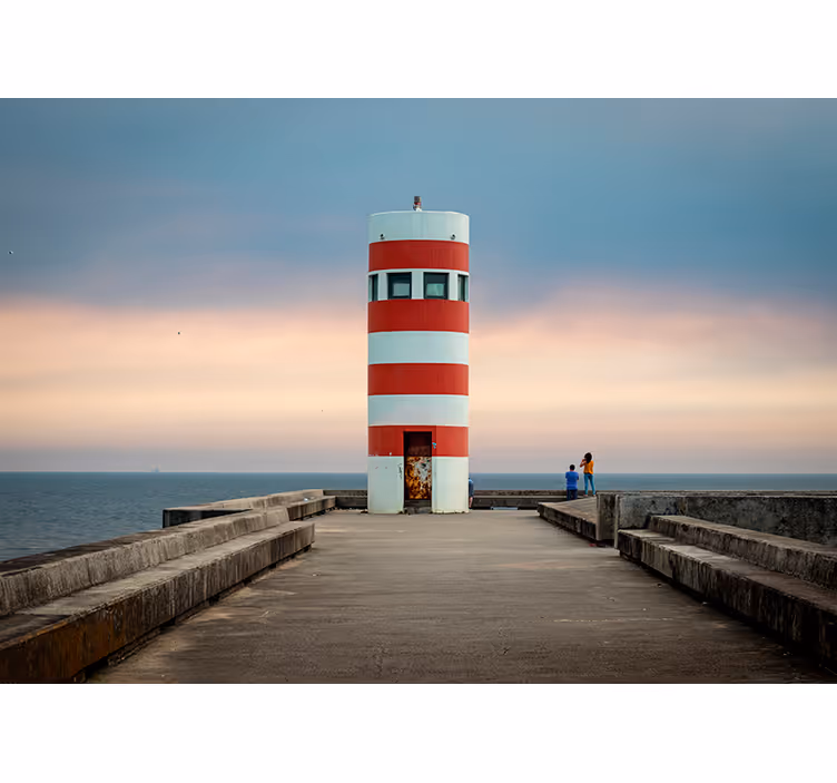 Deniz feneri deniz duvar resmi - TenStickers