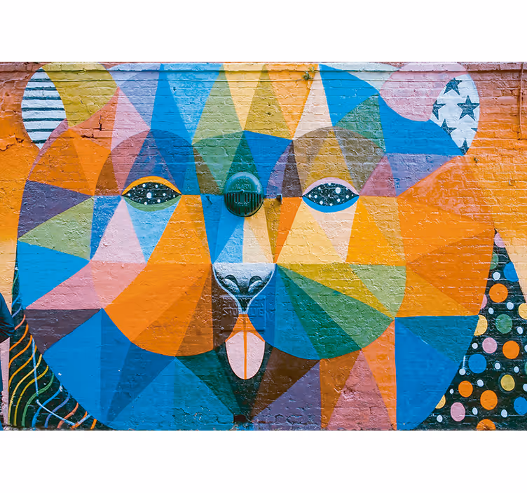 Tribal grafiti kentsel sanat duvar resmi - TenStickers