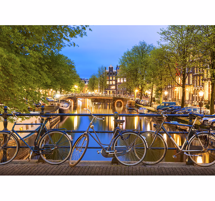 Kanal amsterdam duvar resmi - TenStickers