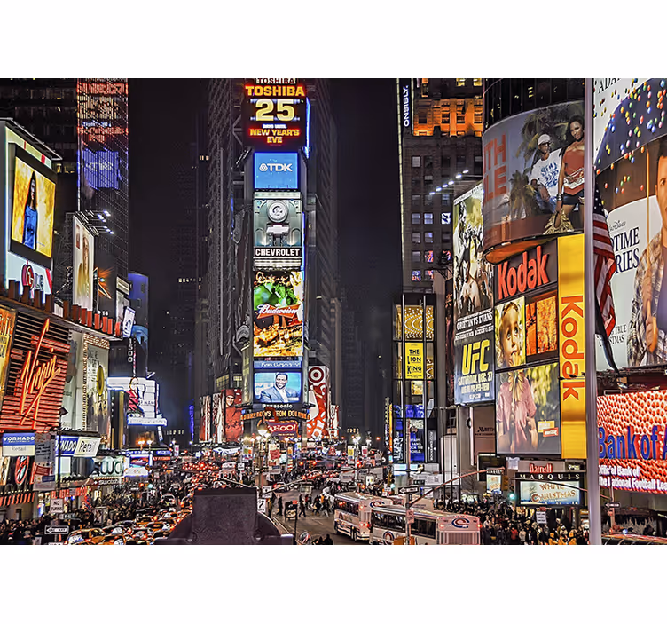 Times square new york duvar resmi - TenStickers