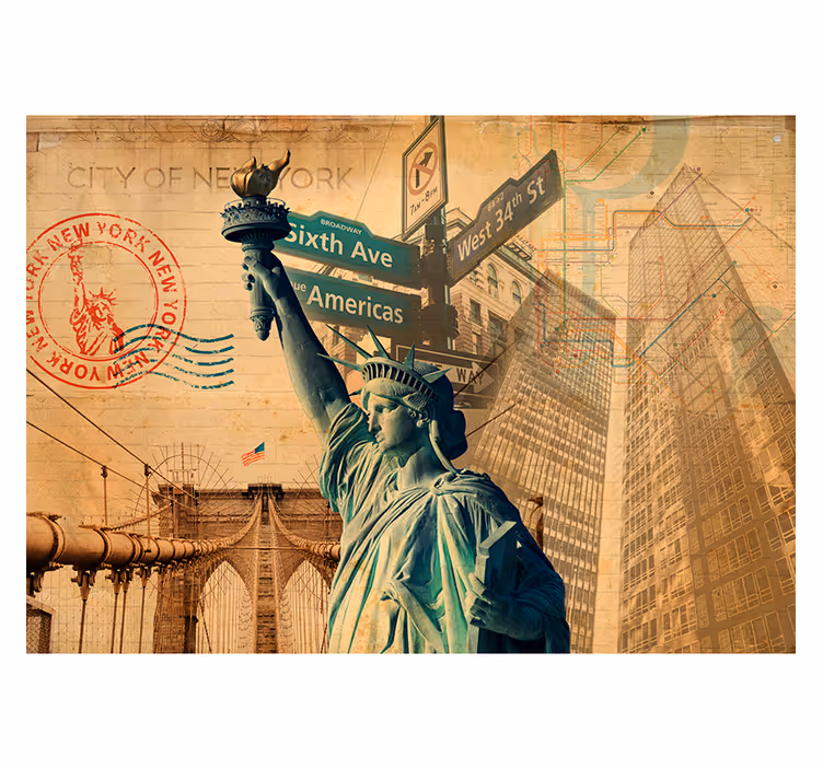 New york duvar resmi manzaraları - TenStickers