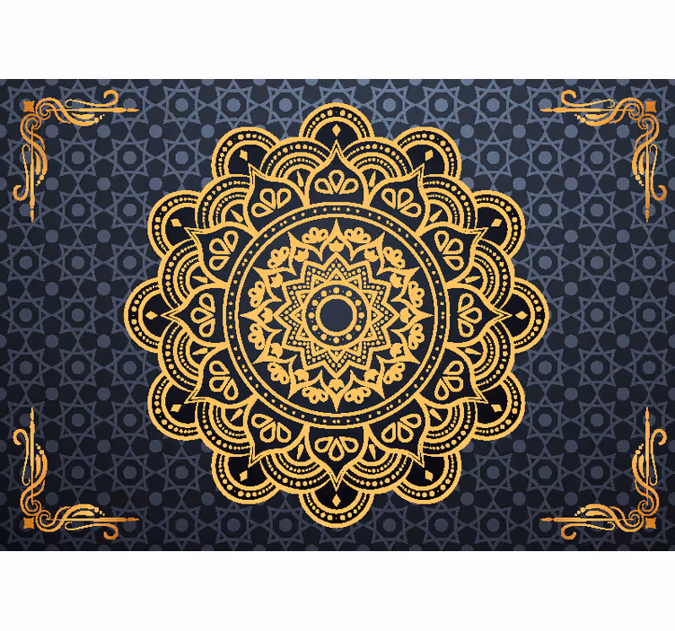 Mandala duvar resim - sofistike mandala sanatı - TenStickers