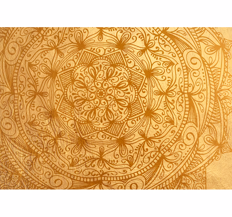 çarpıcı altın mandala photomural - TenStickers