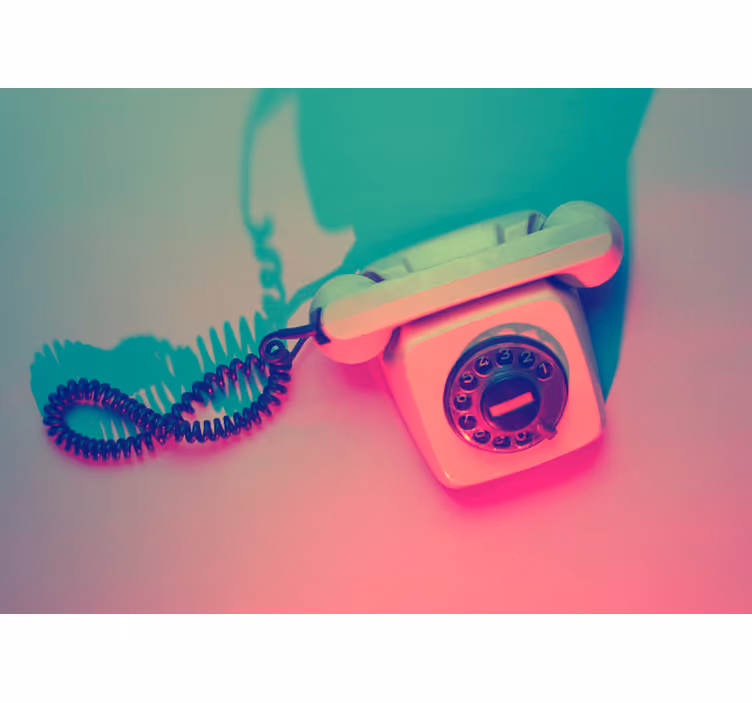Eski telefon eski duvar resmi - TenStickers