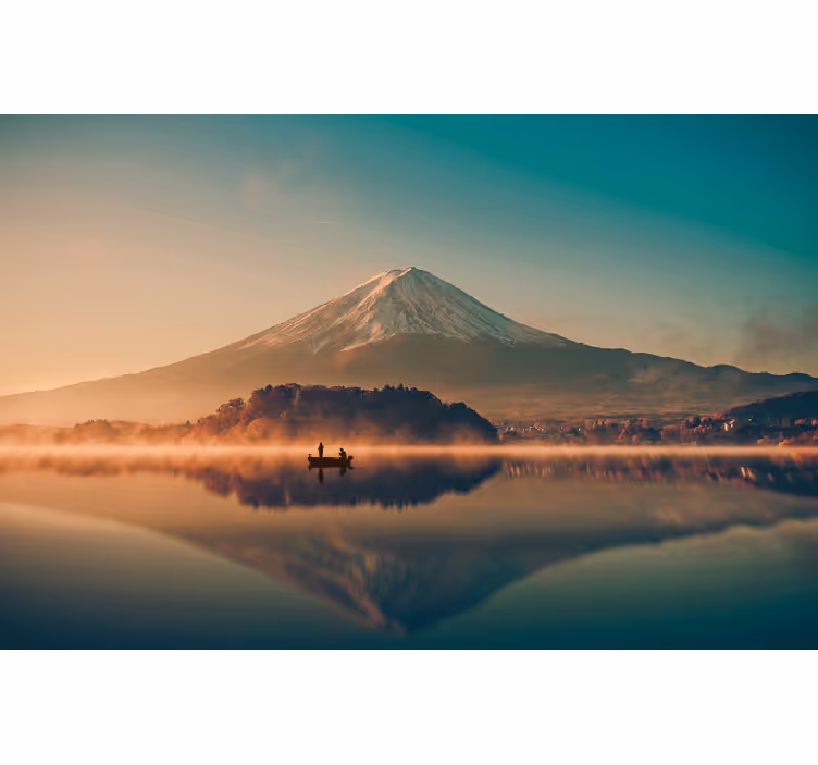 Fuji dağı gölü kawaguchiko gölü duvar kağıdı - TenStickers