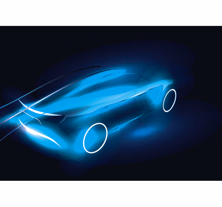 Bolide iskelet araba duvar resmi - TenStickers