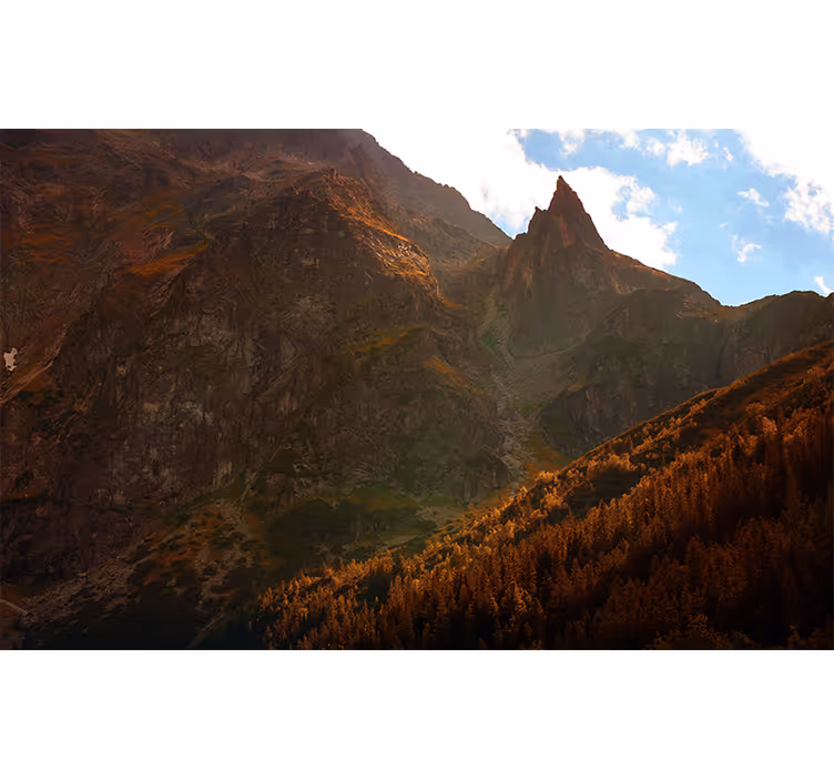 Manzara duvar resim grand mountain peaks - TenStickers