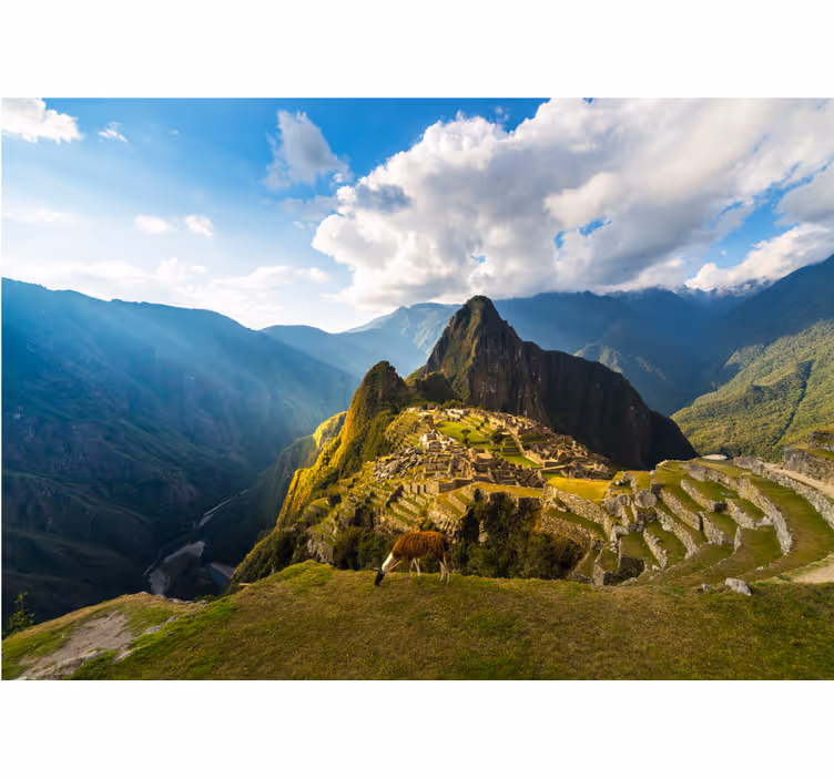 Manzara duvar resim machu picchu panorama - TenStickers