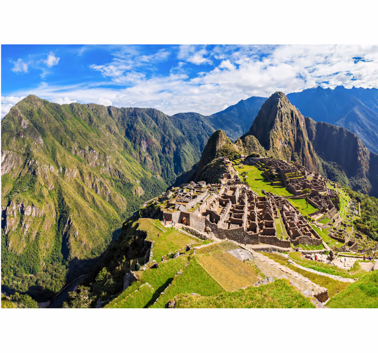 Machu picchu manzarası şehir ve ülke duvar resmi - TenStickers