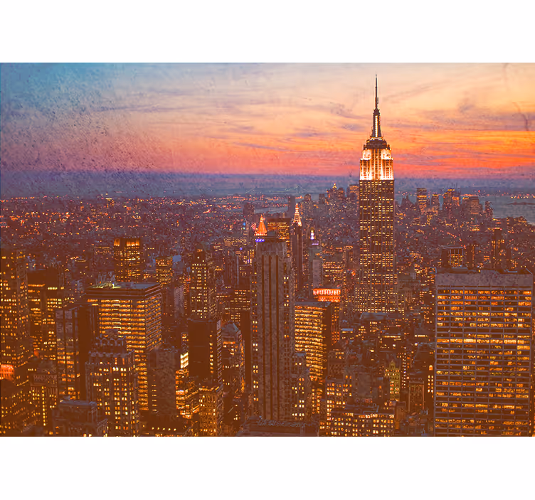 New york of bronce ev ofis duvar resmi - TenStickers