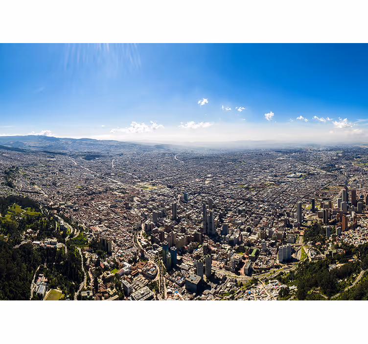 Bogota kent manzarası şehir ve ülke duvar resim - TenStickers