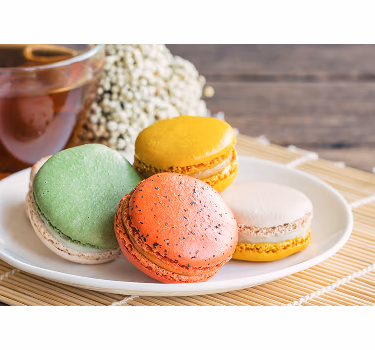 Renkli macaroons mutfak duvar resmi - TenStickers