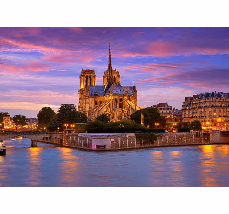 Paris duvar resmi notre dame bazilikası - TenStickers