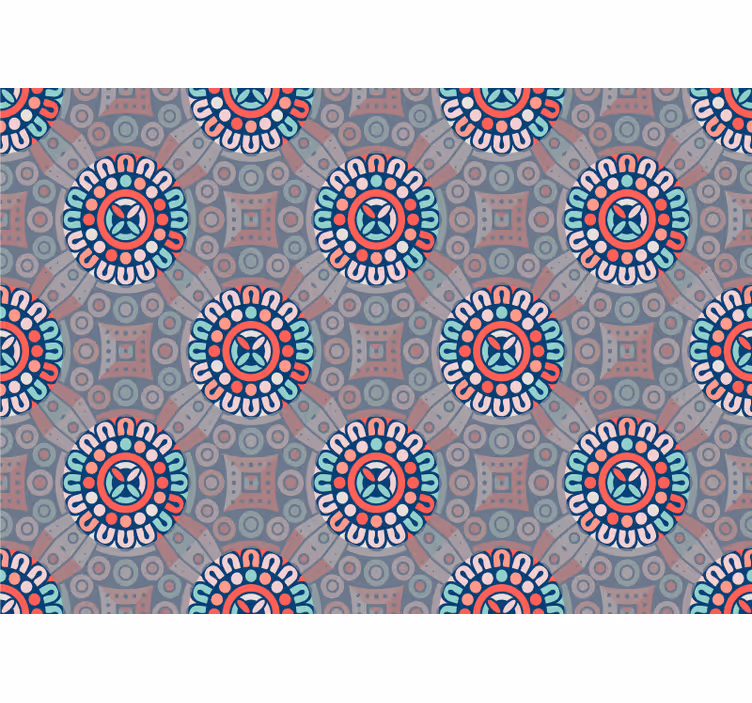Arka plan ile mandalalar mandala duvar resmi - TenStickers
