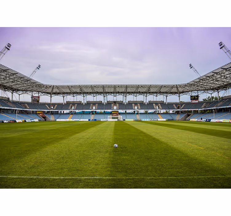 Futbol sahası yatak odası duvar kağıdı - TenStickers