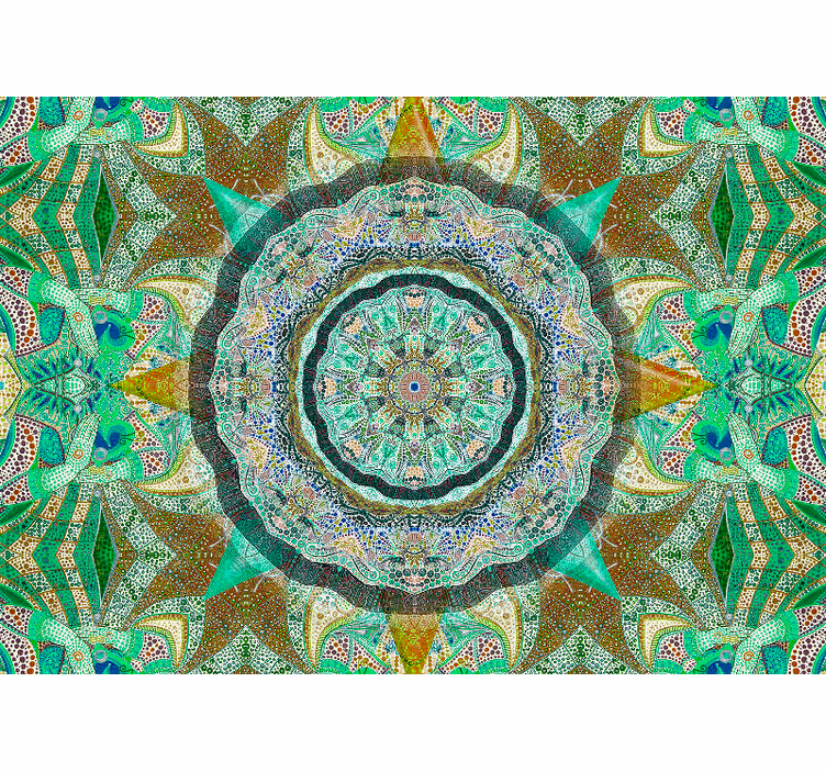 Mandala duvar resim - karmaşık mandala düzeni - TenStickers