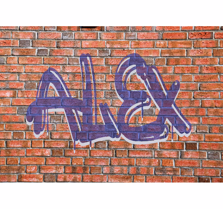 Grafiti isim sanatı kentsel sanat duvar resim - TenStickers