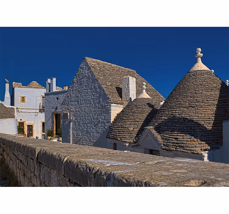 Trulli çatıları şehir ve ülke duvar resim - TenStickers