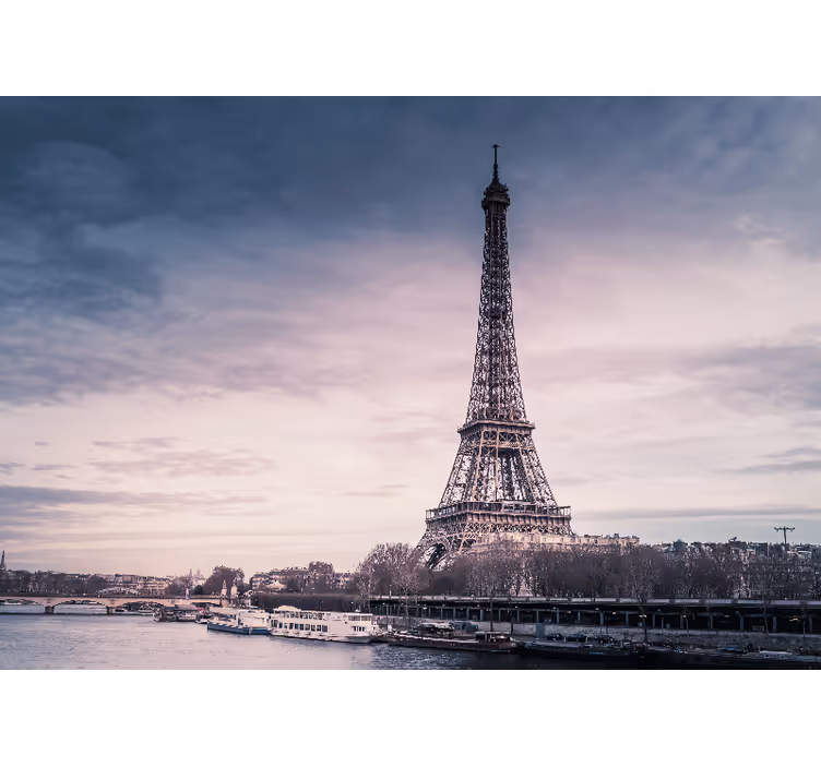 Eyfel kulesi tasarım paris duvar kağıdı - TenStickers