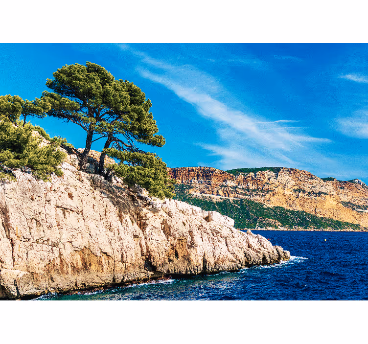 Marsilya calanques ofis duvar kağıdı - TenStickers