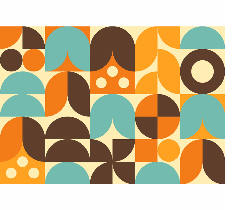 Geometrik 70 soyut formlar duvar kağıdı - TenStickers