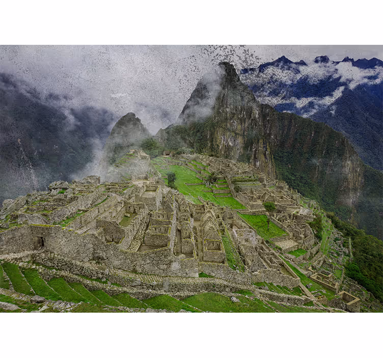 Machu picchu ruins şehir ve ülke duvar resmi - TenStickers