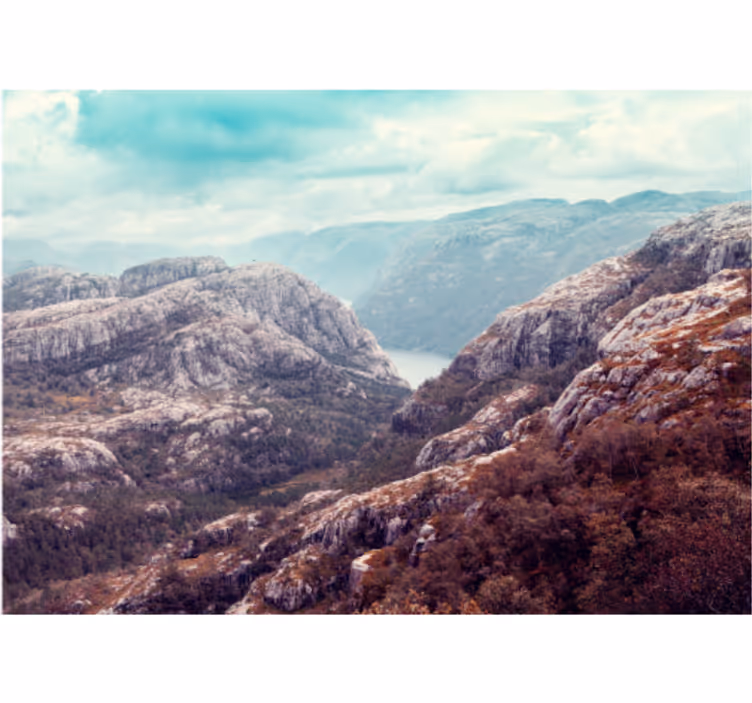 Manzara duvar resim dağlık arazi manzarası - TenStickers