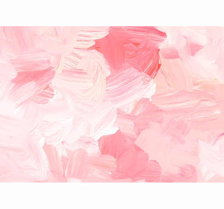 Soyut pastel pembe ve beyaz duvar resimleri - TenStickers