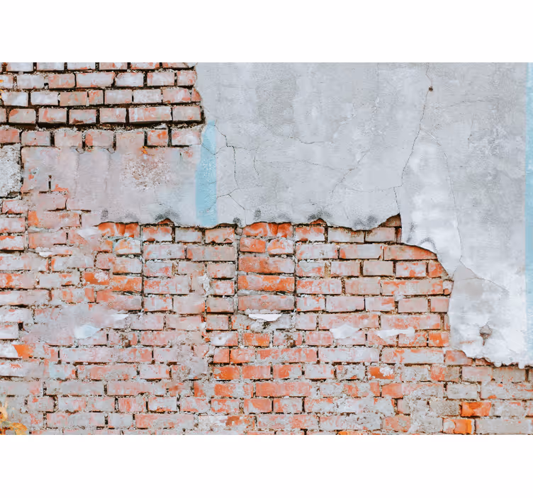 Tuğla ve beton duvar resmi - TenStickers