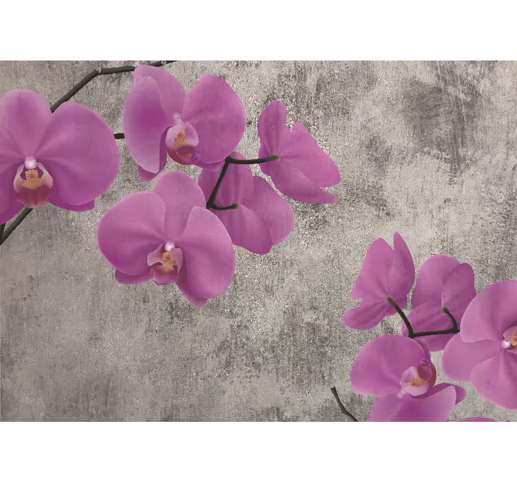 Gri beton ve pembe taş duvar kağıdı - TenStickers