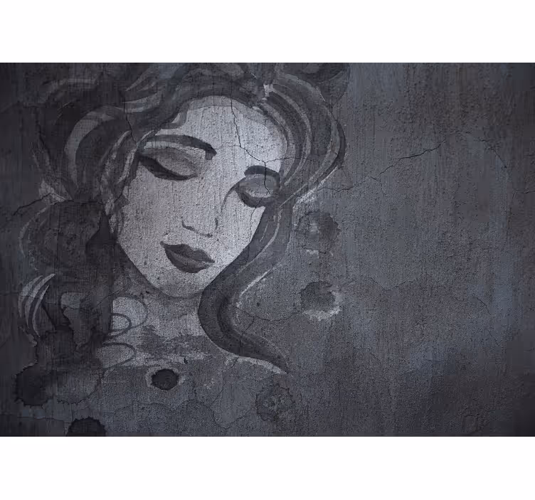 Sanat duvar resim - zarif kadın portresi - TenStickers