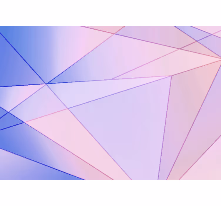 Soyut duvar resim - geometrik renk oyunları - TenStickers