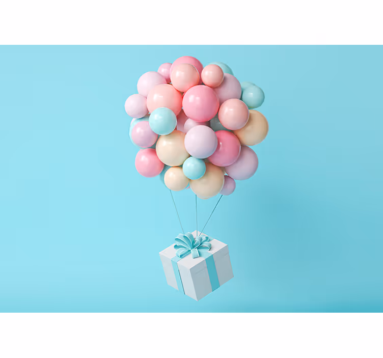 Balon demeti kreş duvar reslim - TenStickers