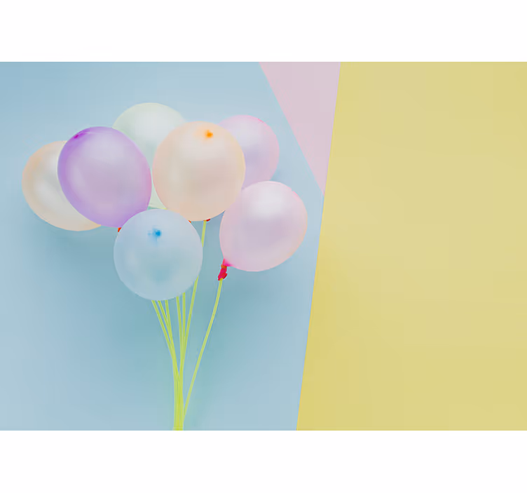 Çocuk odası duvar reslim renkli balon düzeni - TenStickers