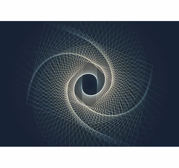 Soyut duvar resim spiral geometrik desen - TenStickers
