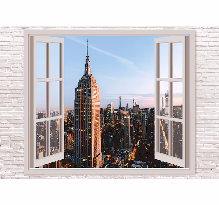 Pencereyi aç new york duvar resmi - TenStickers