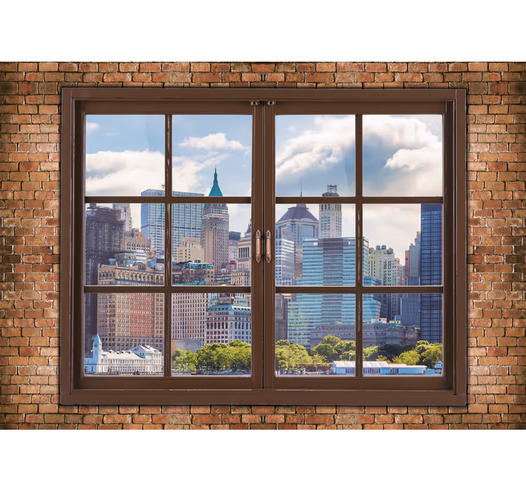 New york duvar resmi manhattan gökyüzü manzaraları - TenStickers