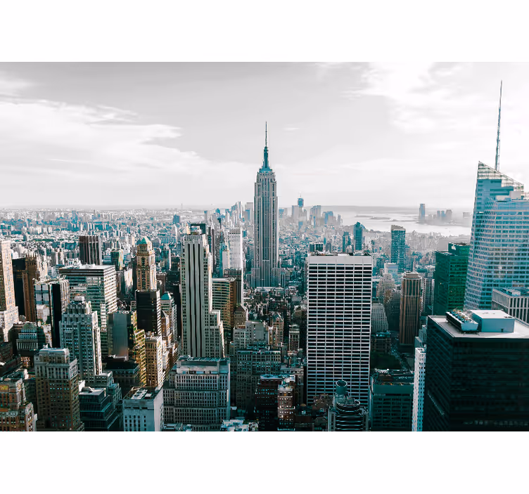 New york duvar resmi - İkonik Şehir silueti - TenStickers