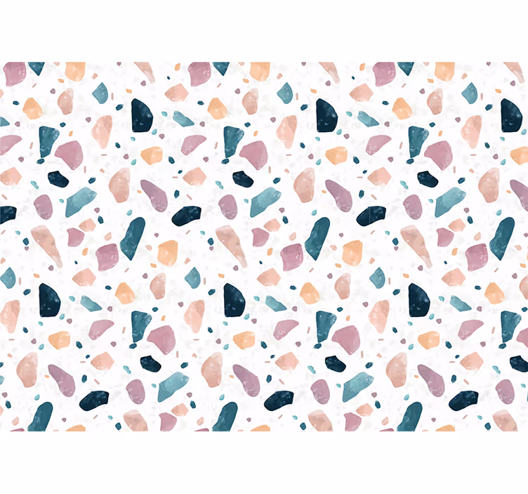 Orijinal terrazzo desenli banyo duvar resimleri - TenStickers