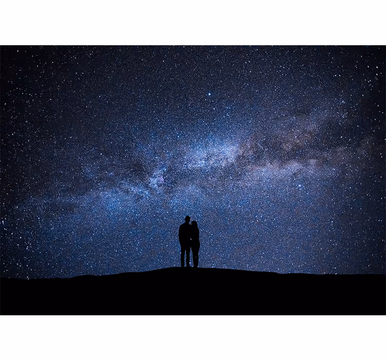Aşk duvar resim starry night aşk - TenStickers