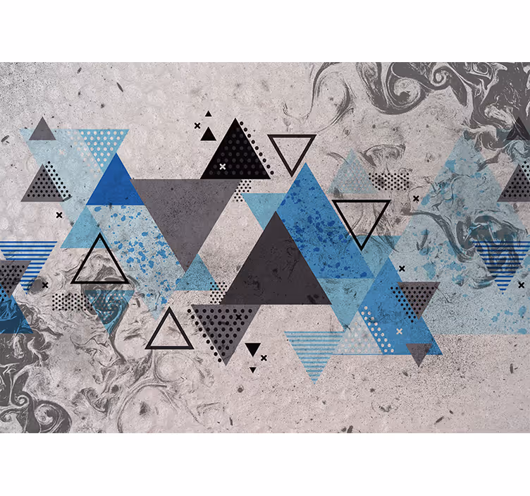 Soyut duvar resim geometrik kompozisyon - TenStickers