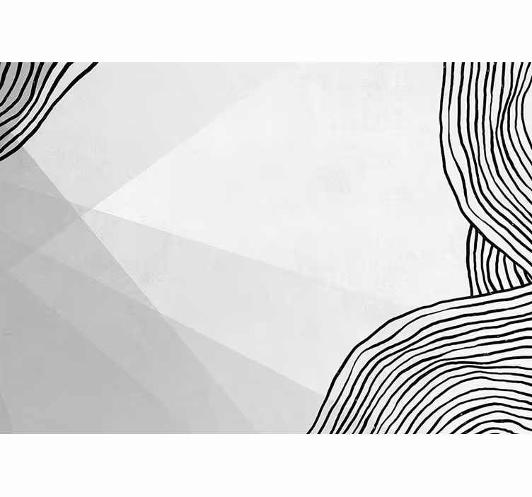 Soyut duvar resim geometrik Çizgi sanatı - TenStickers