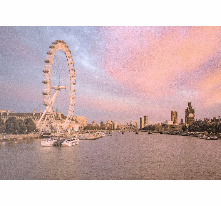 Londra duvar resmi london eye manzarası - TenStickers